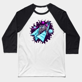 astronaut ride paper plane Baseball T-Shirt